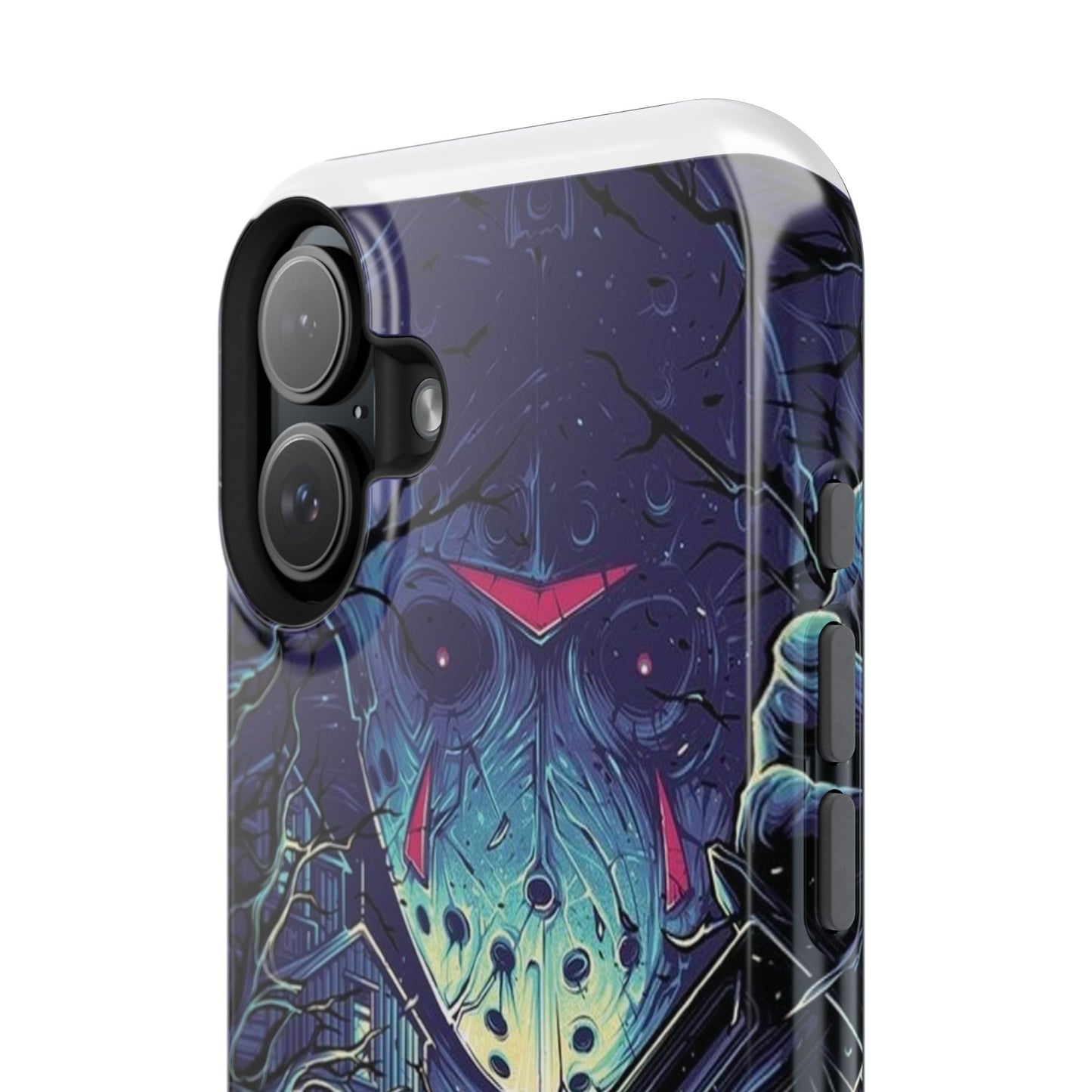 Horror-Themed Impact-Resistant Phone Case - Perfect for Halloween & Thriller Fans