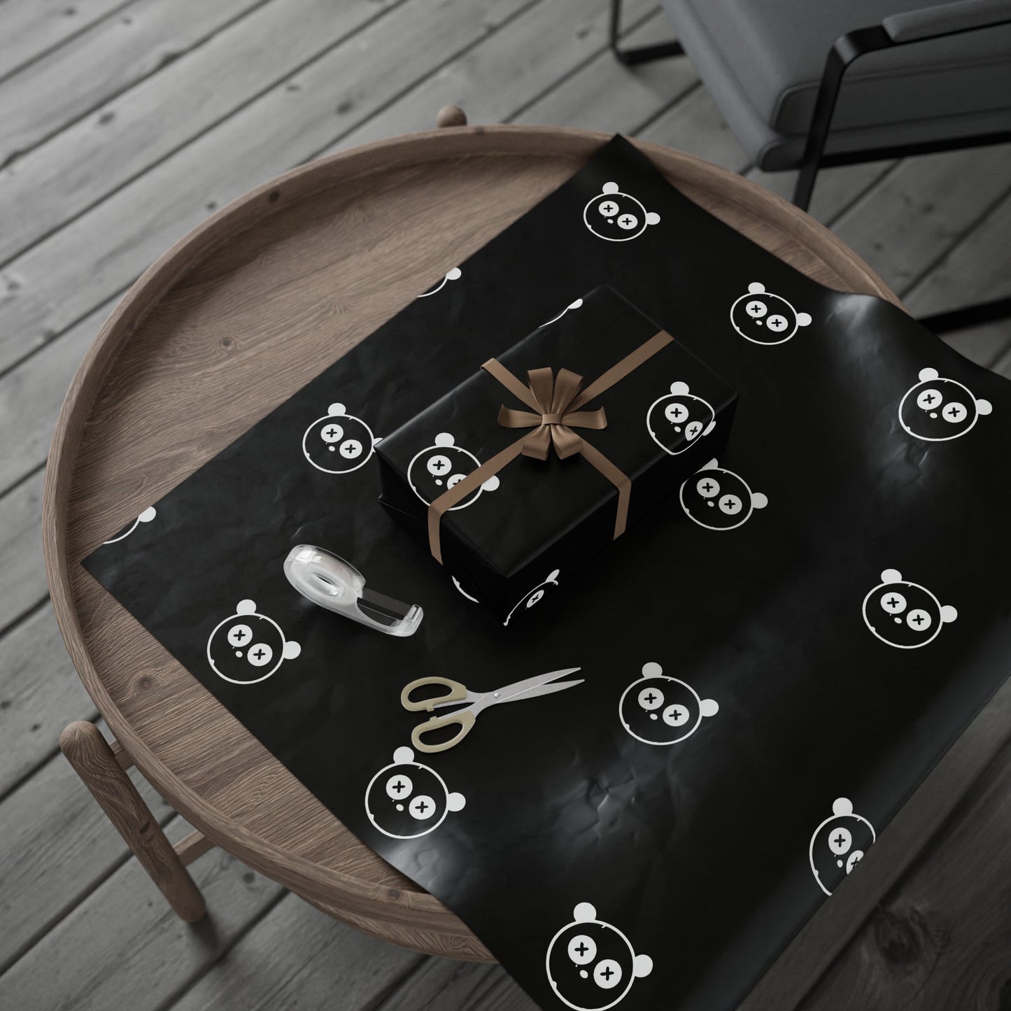 Black and White Gift Wrap for Birthdays and Holidays