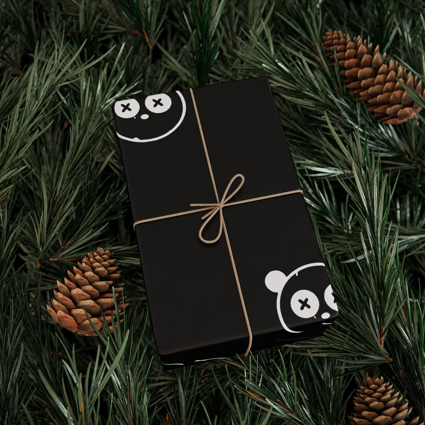 Black and White Gift Wrap for Birthdays and Holidays