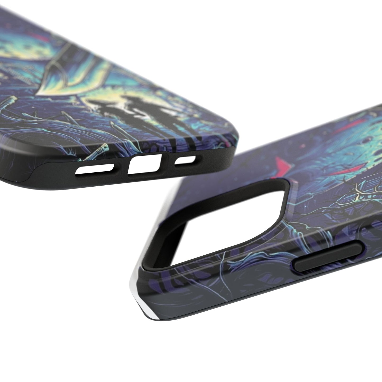 Horror-Themed Impact-Resistant Phone Case - Perfect for Halloween & Thriller Fans