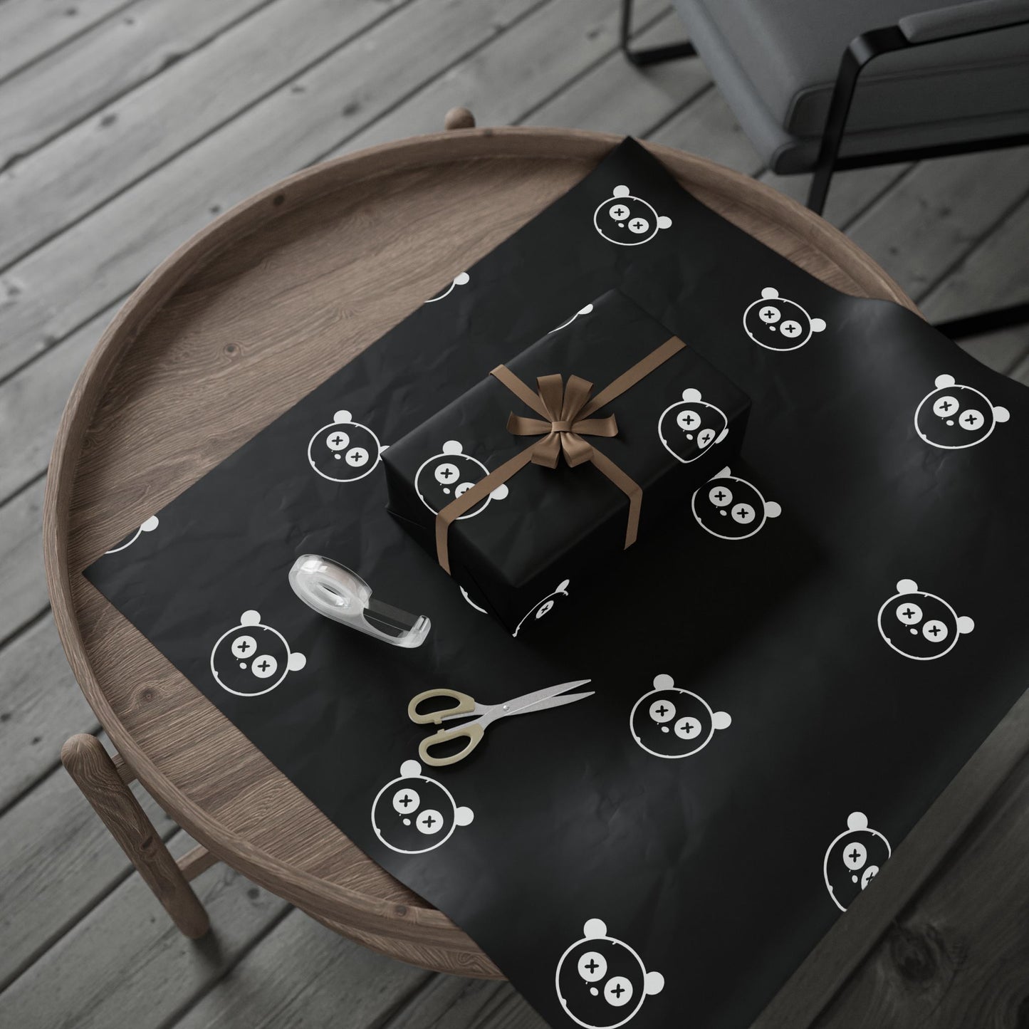Black and White Gift Wrap for Birthdays and Holidays
