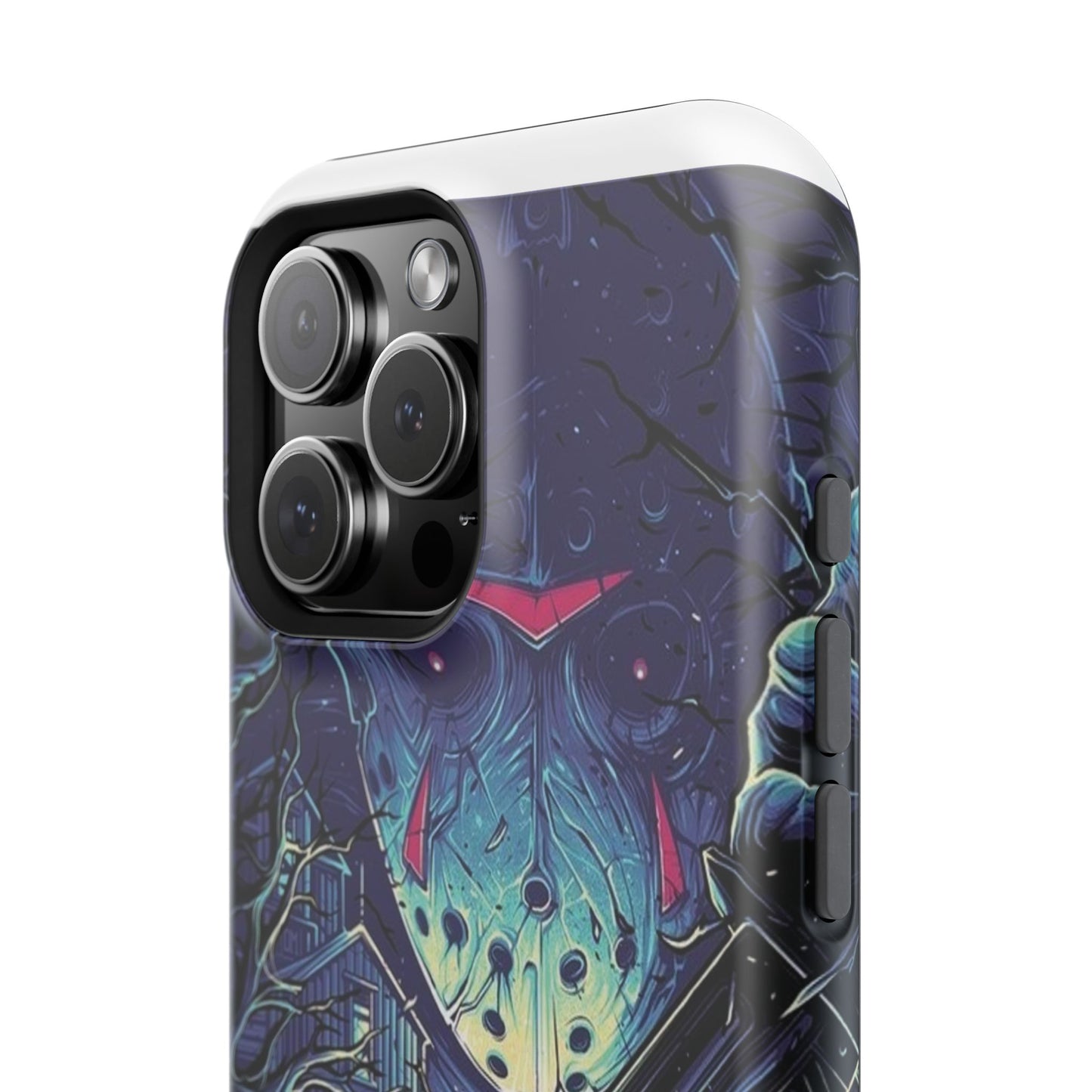 Horror-Themed Impact-Resistant Phone Case - Perfect for Halloween & Thriller Fans