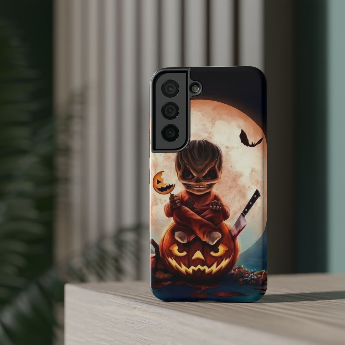 Sam | Trick Or Treat Halloween Horror Design Impact Resistant Phone Case