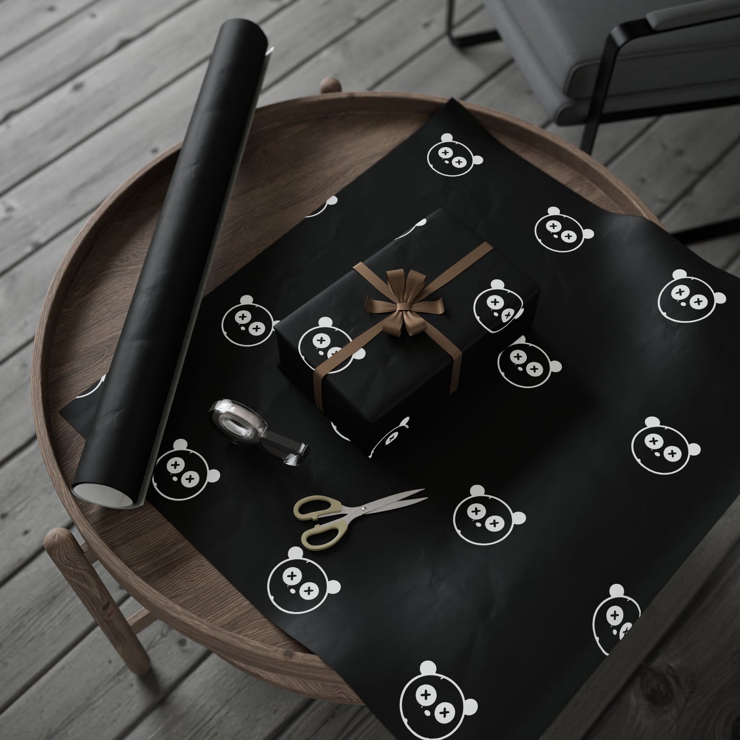 Black and White Gift Wrap for Birthdays and Holidays
