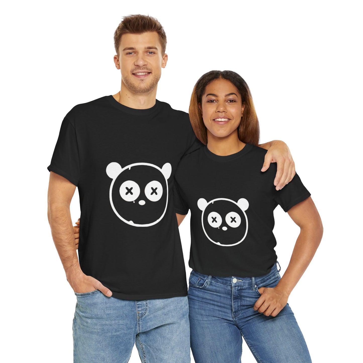 OUAK Logo Graphic Unisex Heavy Cotton Tee - Cute & Casual Red T-Shirt