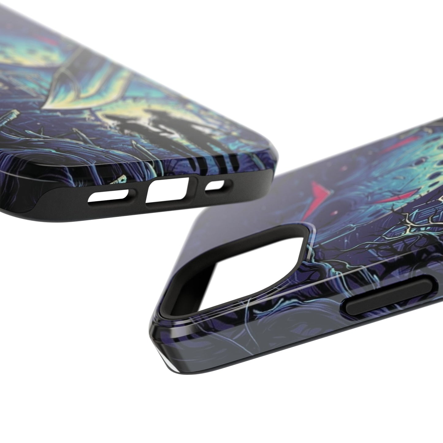Horror-Themed Impact-Resistant Phone Case - Perfect for Halloween & Thriller Fans
