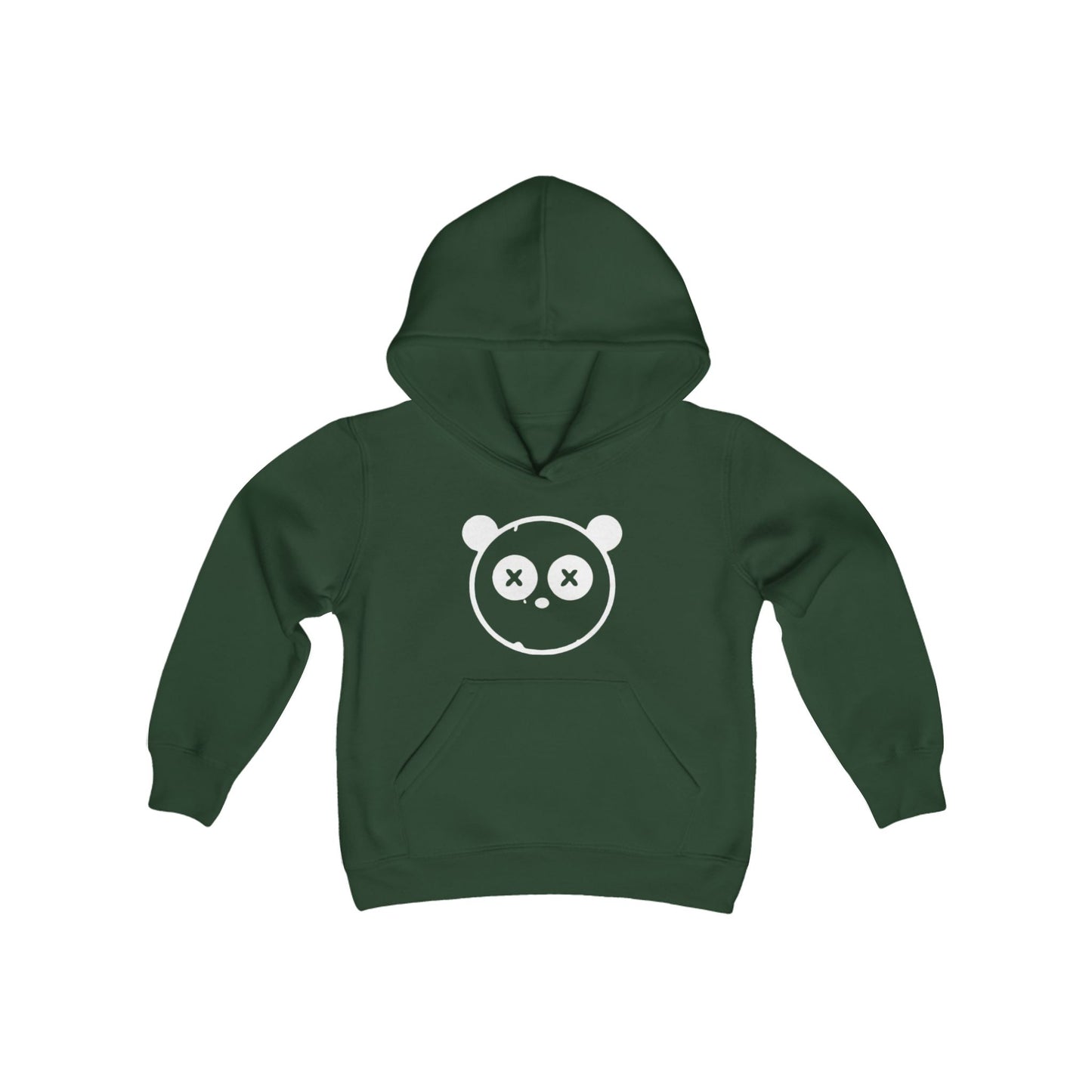 Youth Heavy Blend Hooded Sweatshirt with Once Upon A Killer Logo