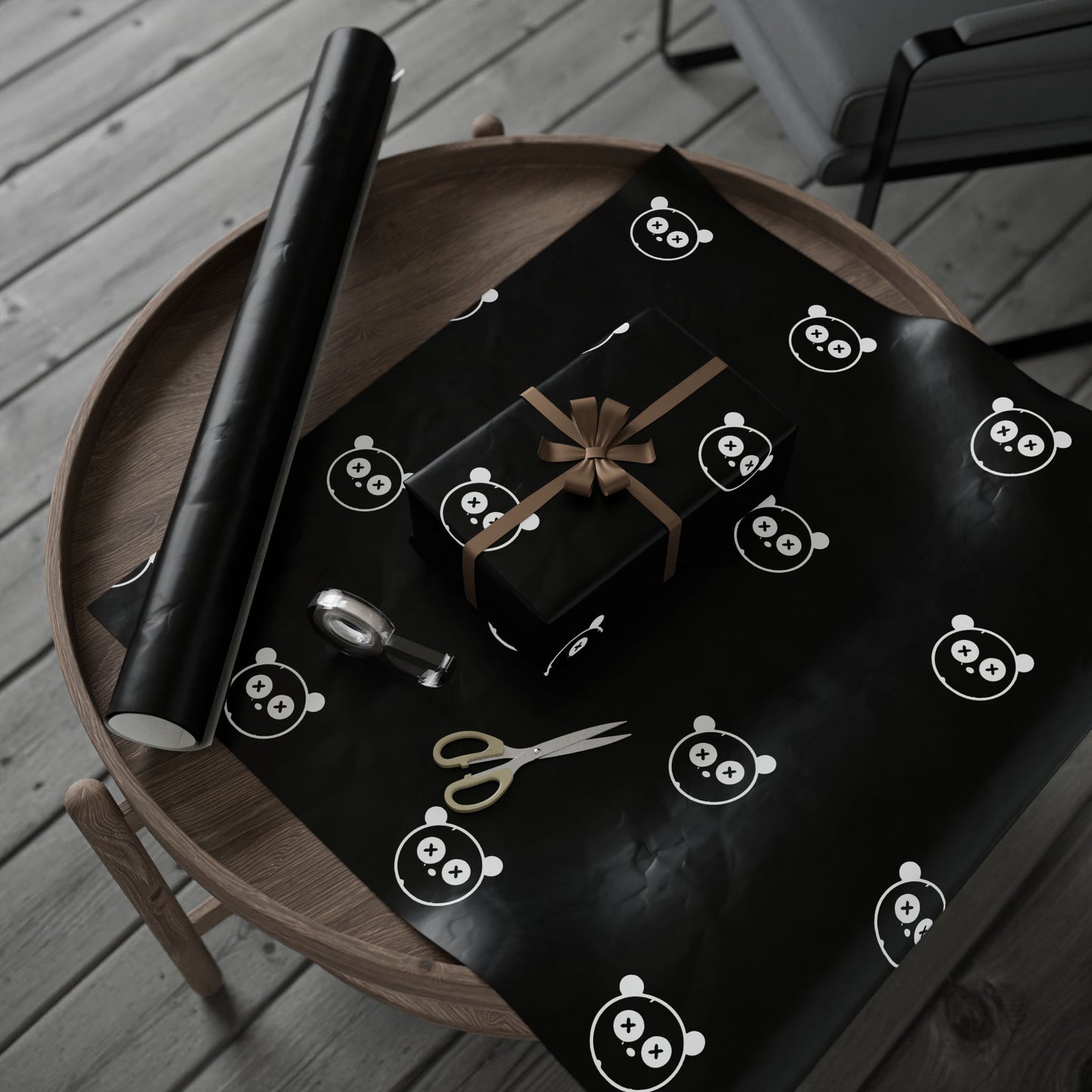 Black and White Gift Wrap for Birthdays and Holidays
