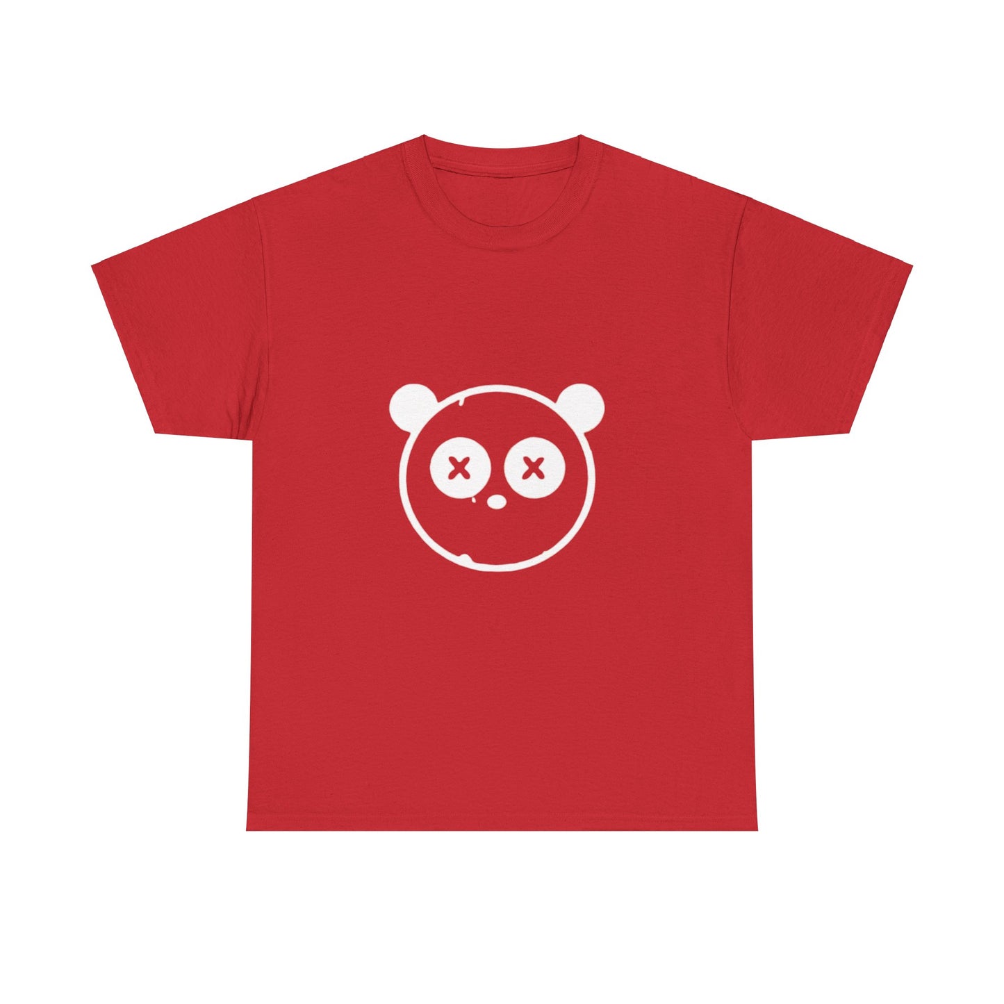 OUAK Logo Graphic Unisex Heavy Cotton Tee - Cute & Casual Red T-Shirt