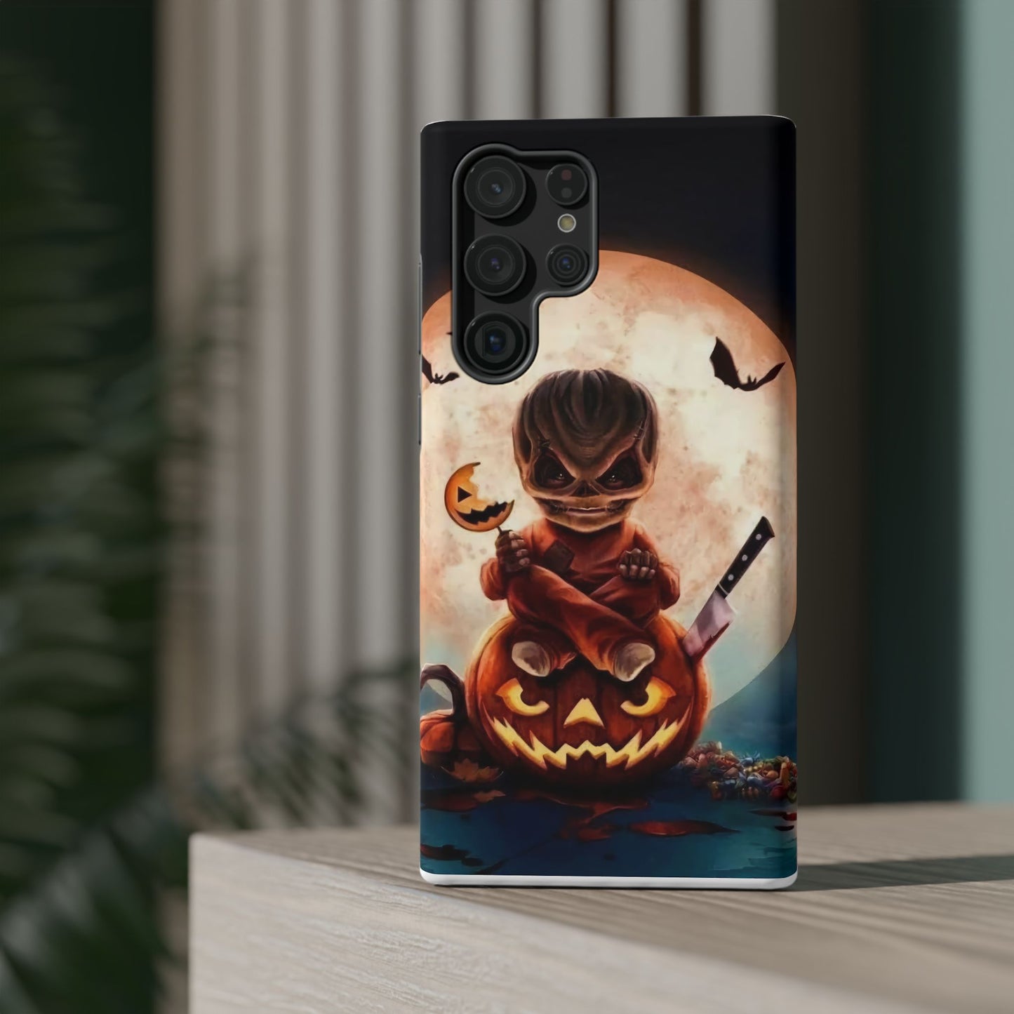 Sam | Trick Or Treat Halloween Horror Design Impact Resistant Phone Case