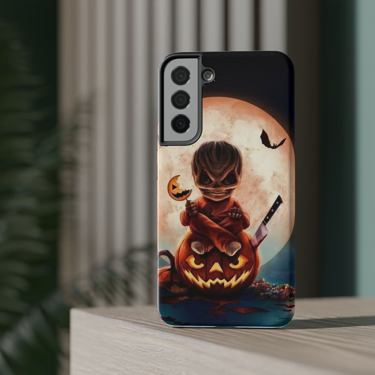 Sam | Trick Or Treat Halloween Horror Design Impact Resistant Phone Case