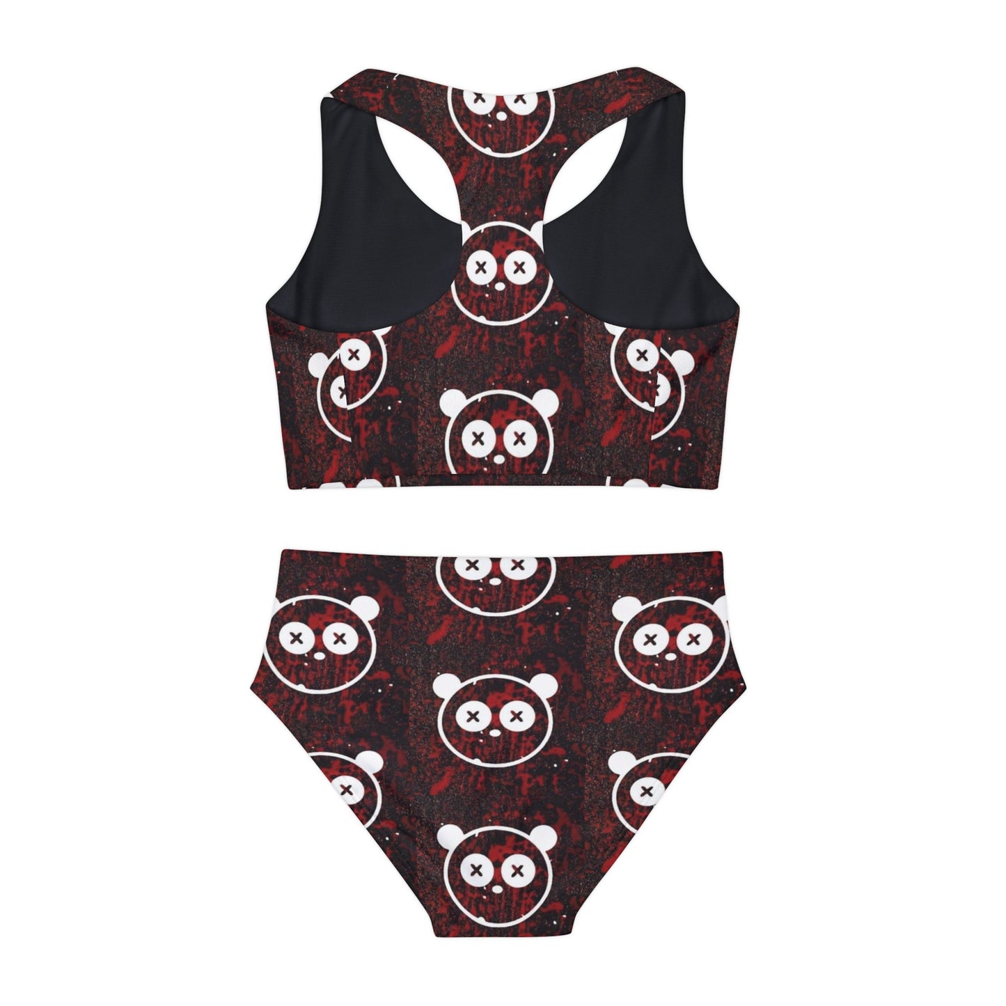 Girls Once Upon A Killer Logo Two-Piece Swimsuit