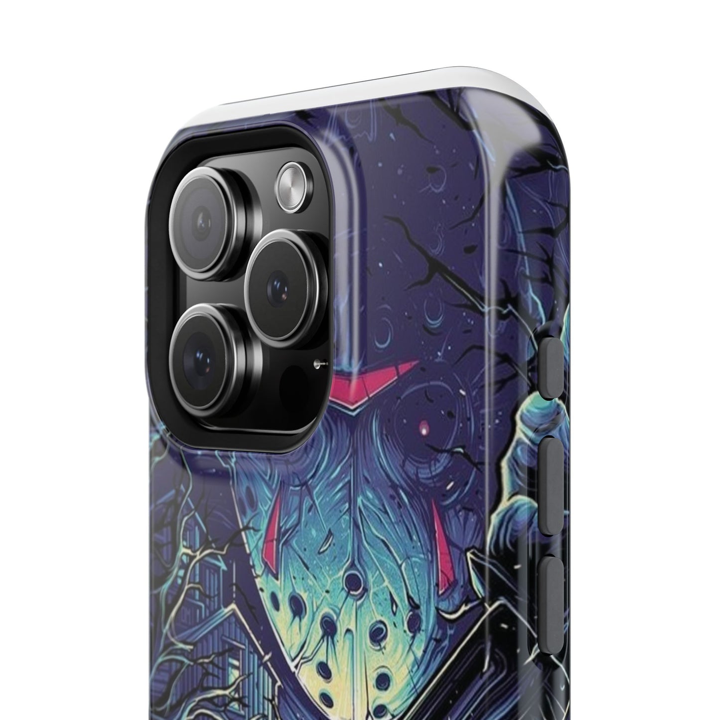 Horror-Themed Impact-Resistant Phone Case - Perfect for Halloween & Thriller Fans