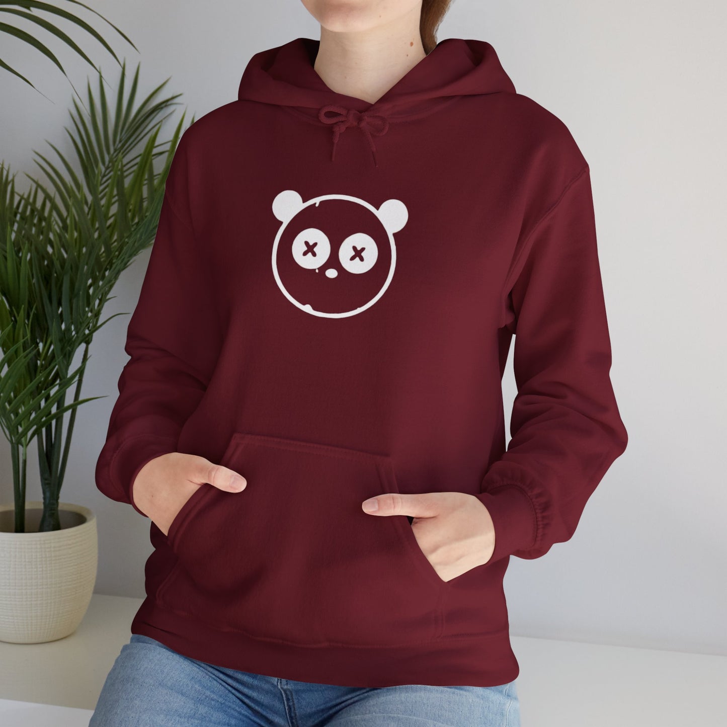 Red Unisex Heavy Blend™ Hooded Sweatshirt with Once Upon A Killer Logo - Perfect for Casual Comfort & Statement Style