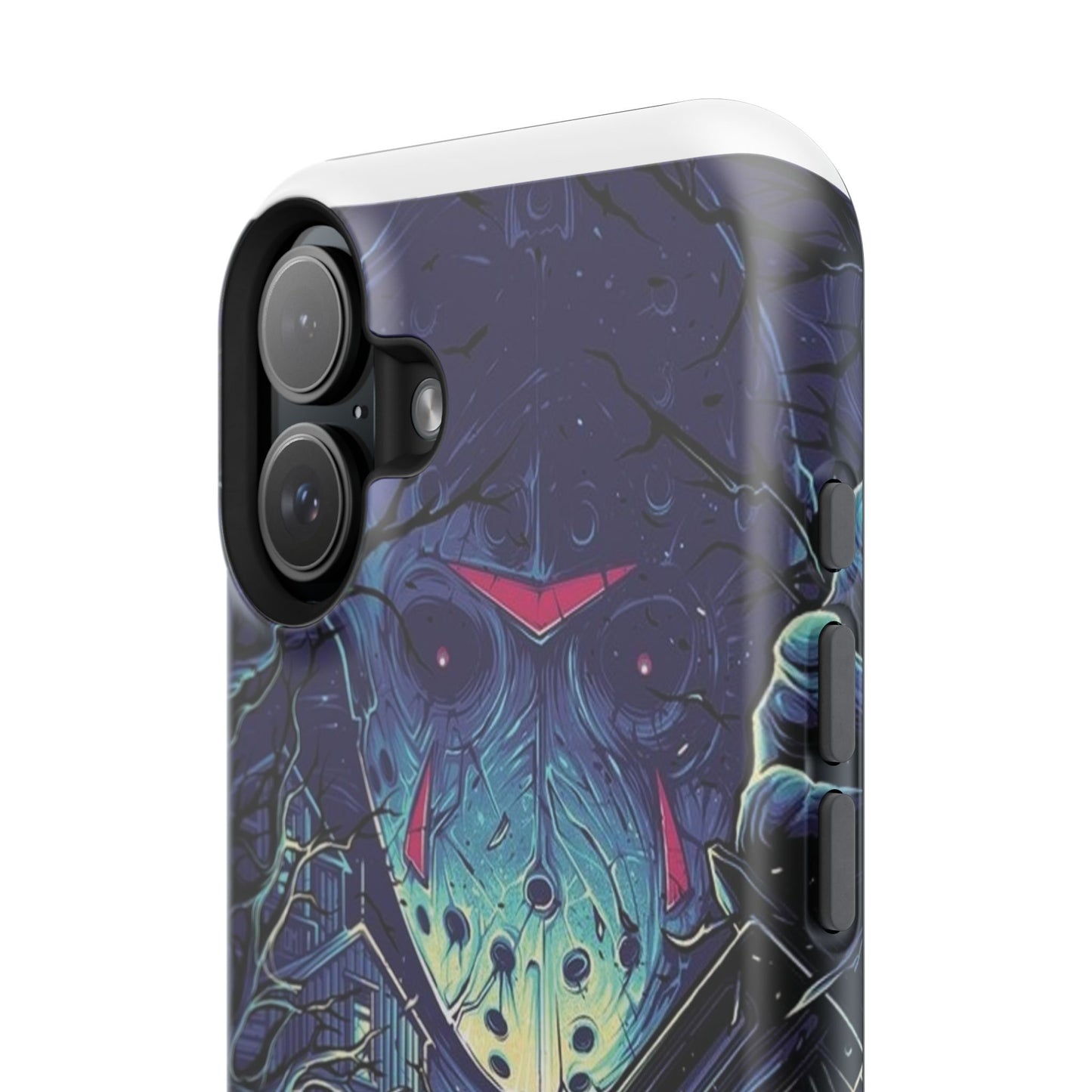 Horror-Themed Impact-Resistant Phone Case - Perfect for Halloween & Thriller Fans