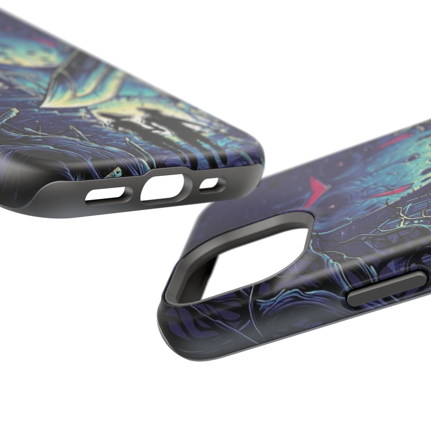 Horror-Themed Impact-Resistant Phone Case - Perfect for Halloween & Thriller Fans