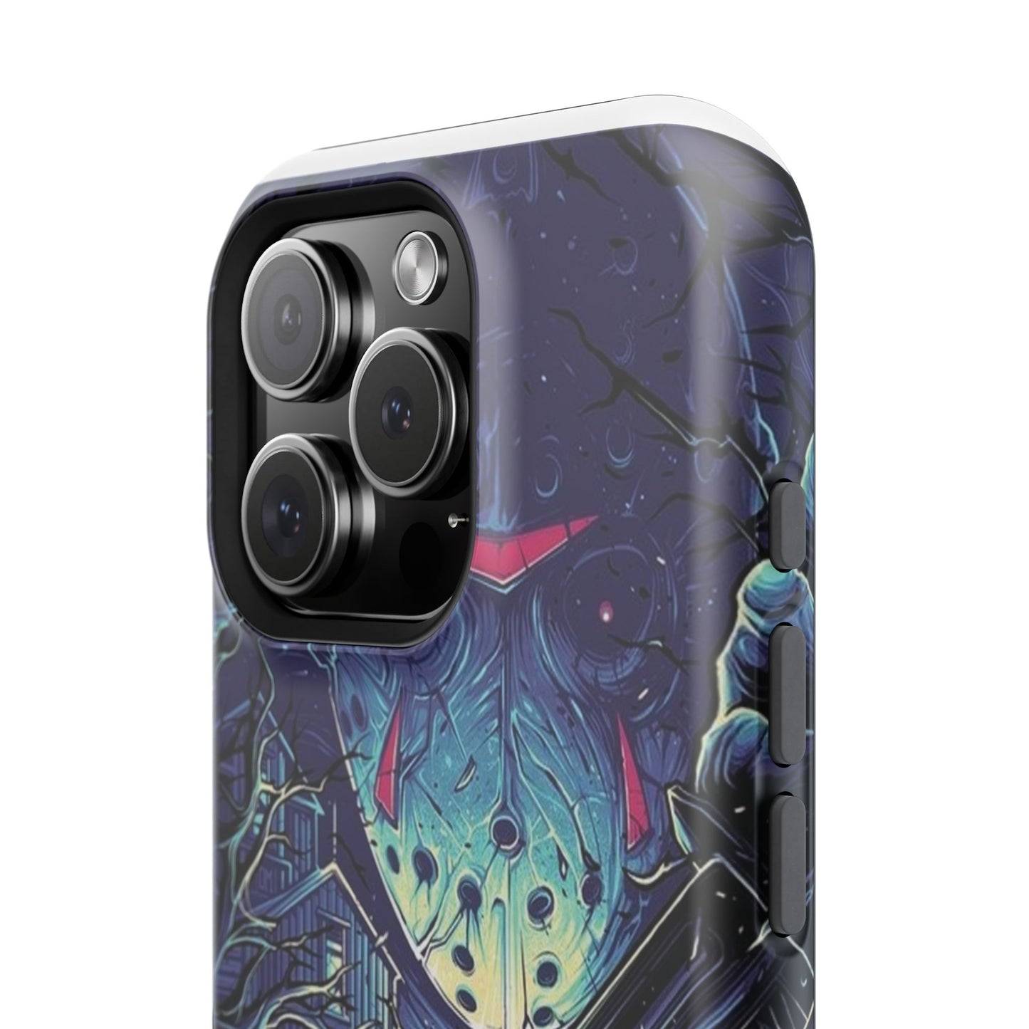 Horror-Themed Impact-Resistant Phone Case - Perfect for Halloween & Thriller Fans