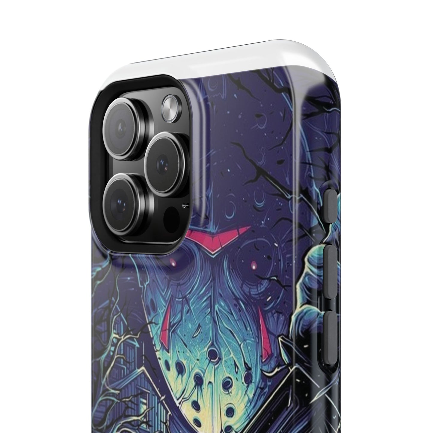 Horror-Themed Impact-Resistant Phone Case - Perfect for Halloween & Thriller Fans