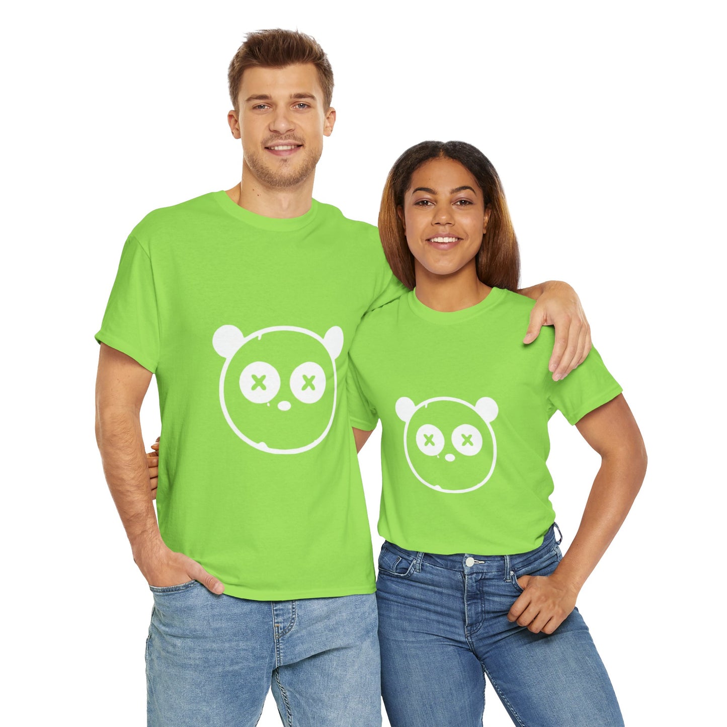 OUAK Logo Graphic Unisex Heavy Cotton Tee - Cute & Casual Red T-Shirt