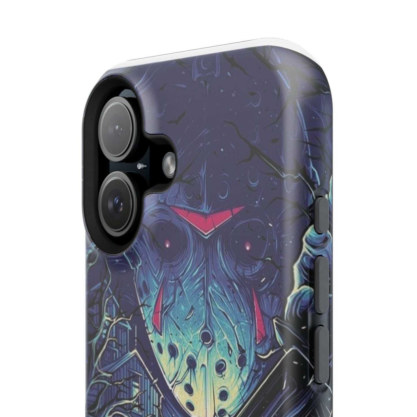 Horror-Themed Impact-Resistant Phone Case - Perfect for Halloween & Thriller Fans
