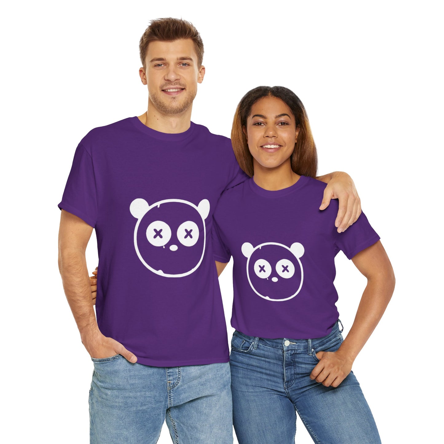OUAK Logo Graphic Unisex Heavy Cotton Tee - Cute & Casual Red T-Shirt