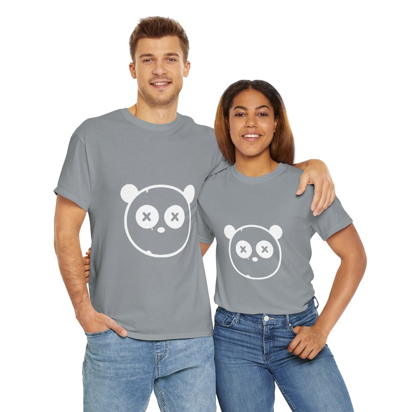 OUAK Logo Graphic Unisex Heavy Cotton Tee - Cute & Casual Red T-Shirt