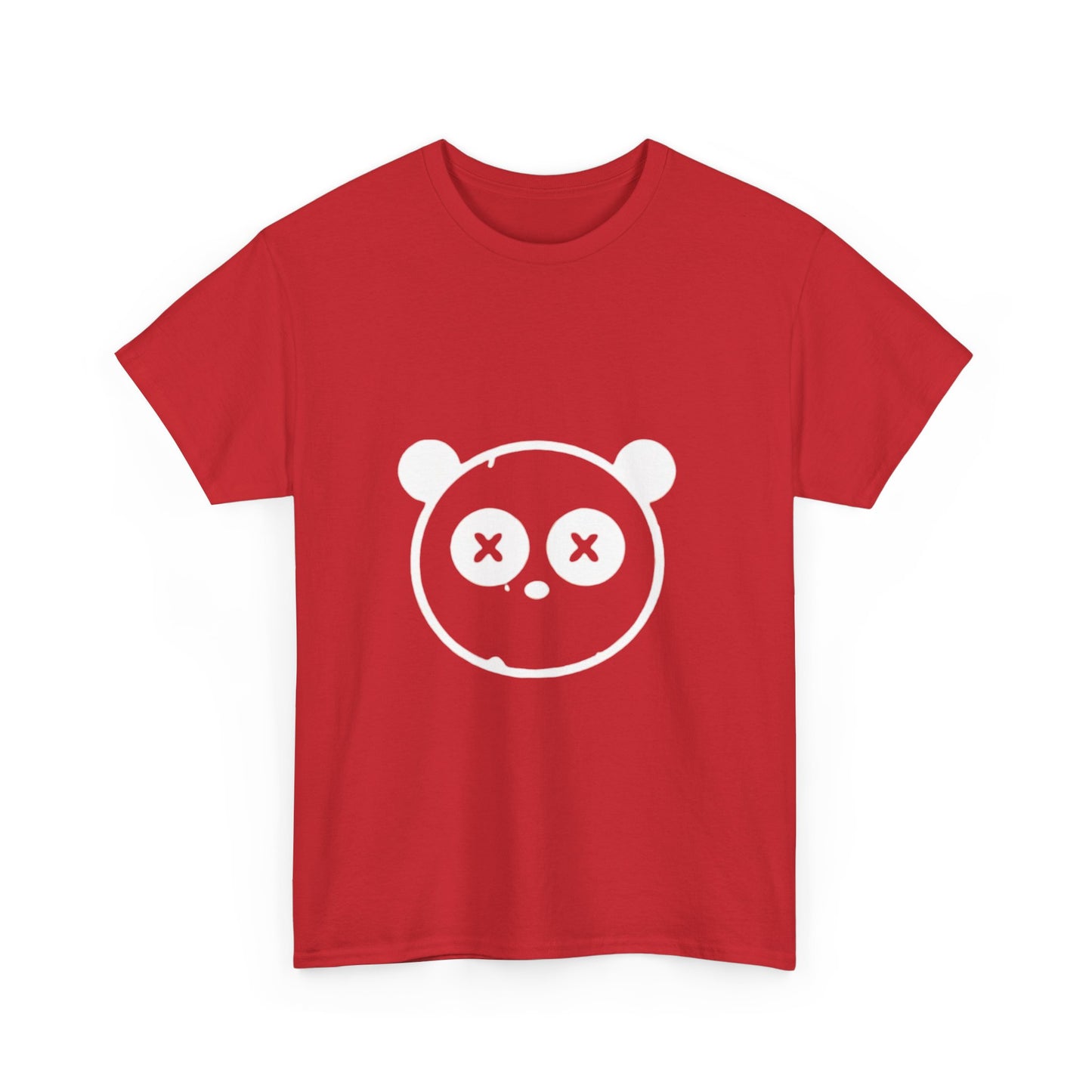 OUAK Logo Graphic Unisex Heavy Cotton Tee - Cute & Casual Red T-Shirt