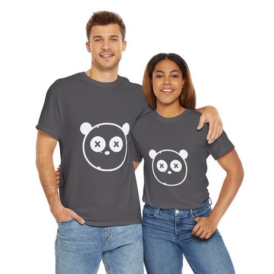 OUAK Logo Graphic Unisex Heavy Cotton Tee - Cute & Casual Red T-Shirt