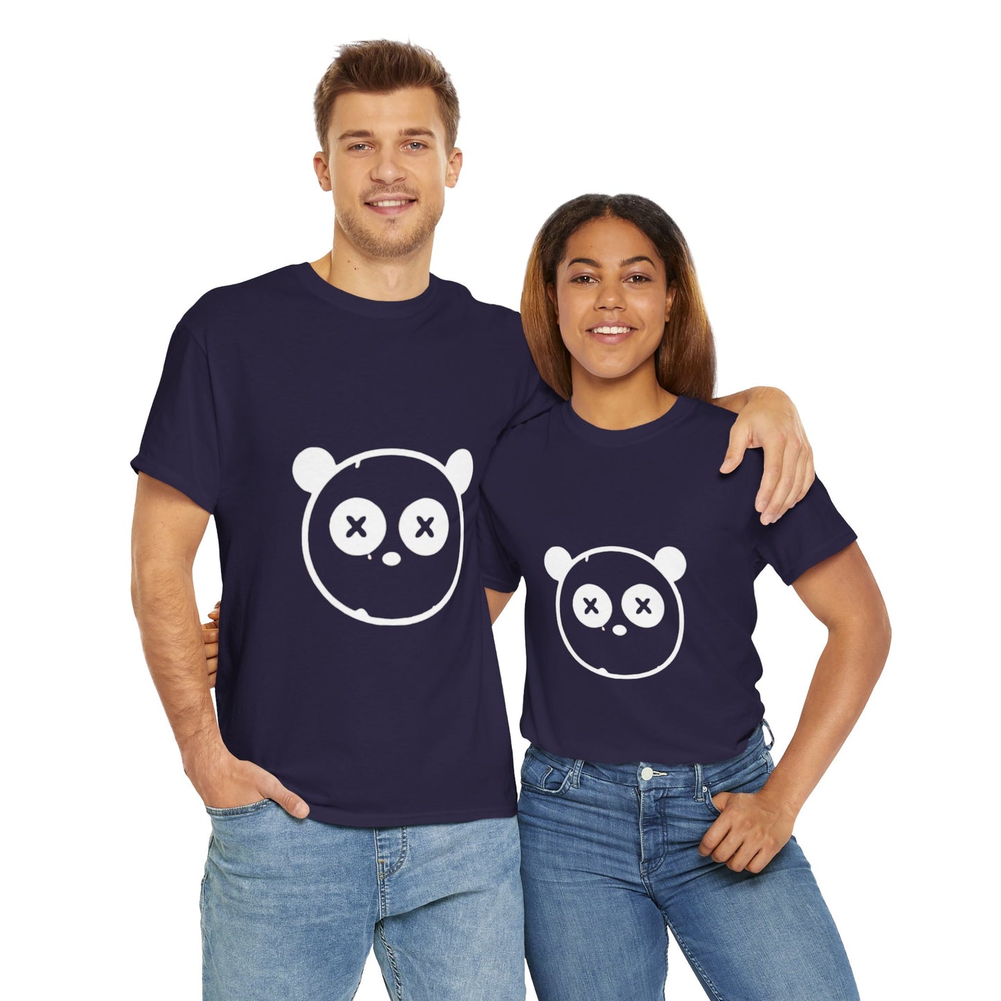 OUAK Logo Graphic Unisex Heavy Cotton Tee - Cute & Casual Red T-Shirt